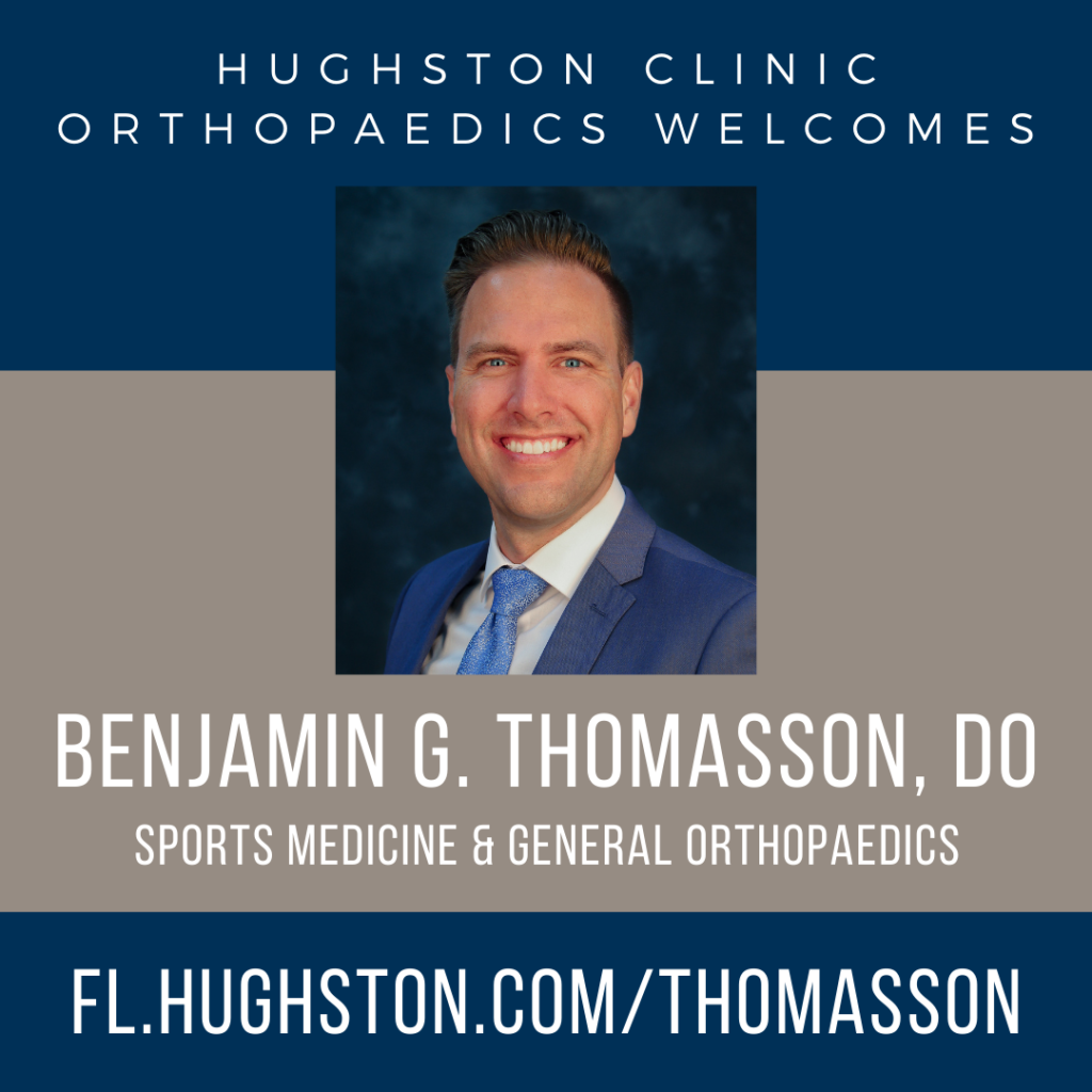 Hughston Clinic Welcomes Benjamin G Thomasson DO Hughston Clinic