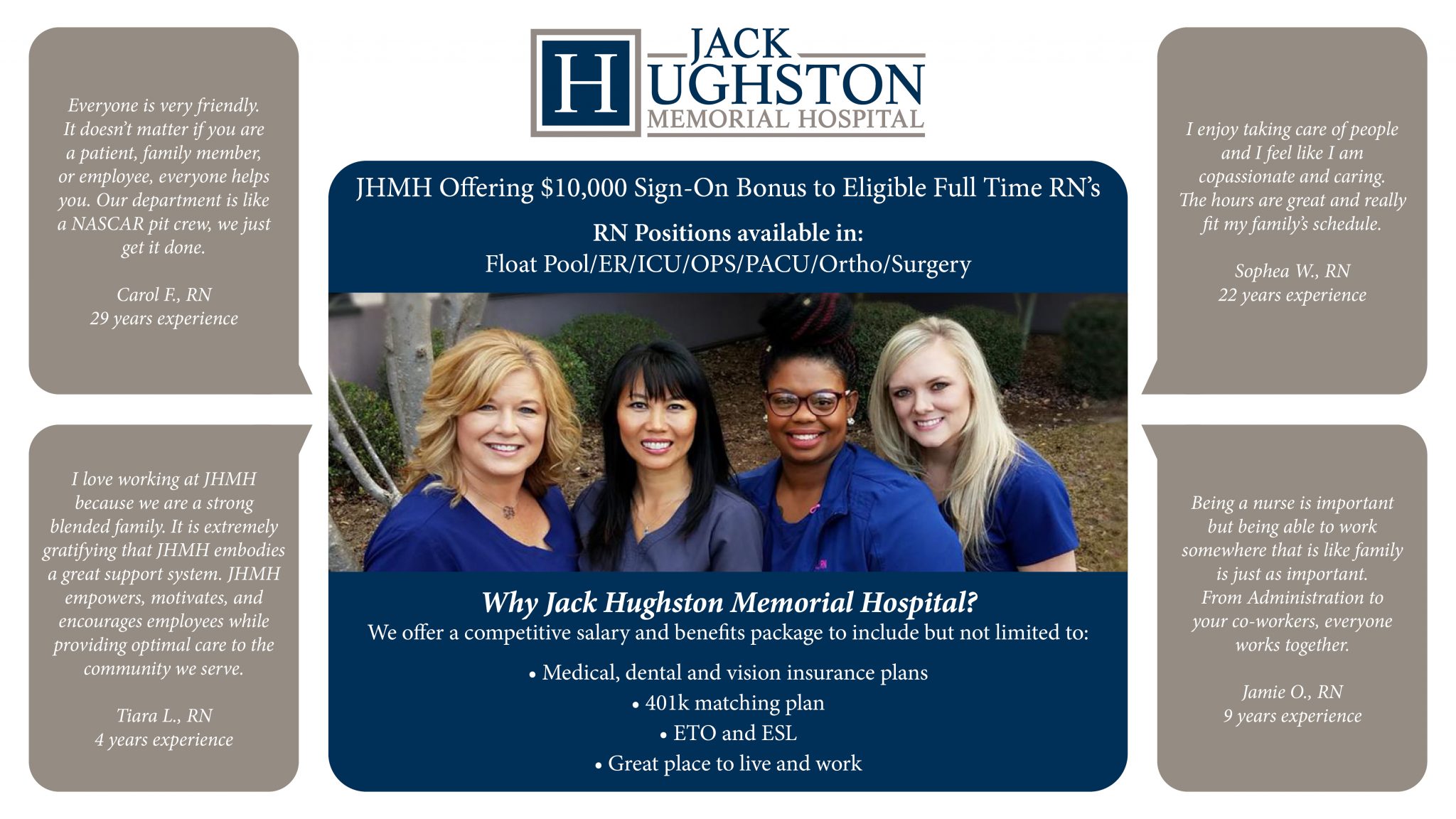 Job Spotlight Registered Nurse With Jack Hughston Memorial Hospital Hughston Clinic 8593