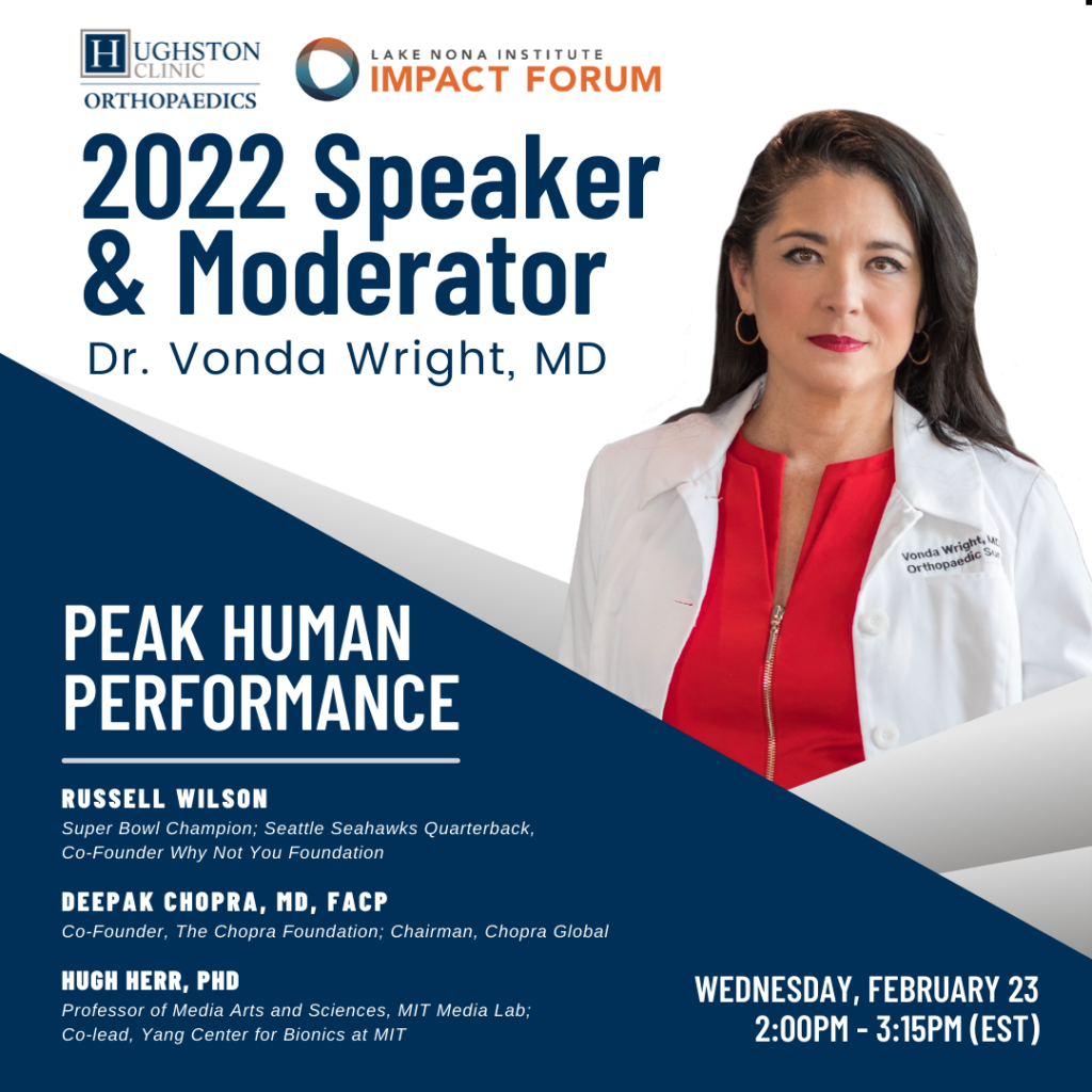 Dr. Vonda Wright to Moderate Prestigious Event in Lake Nona Hughston