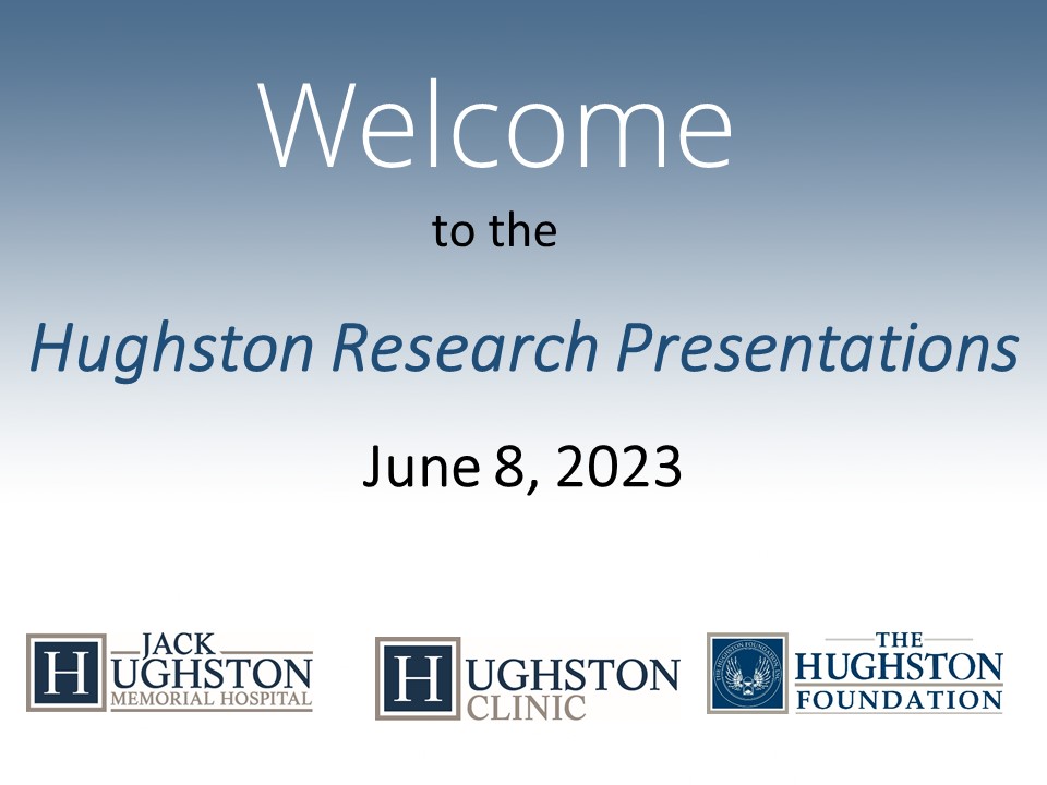 The Hughston Foundation 2023 Research Presentation Program
